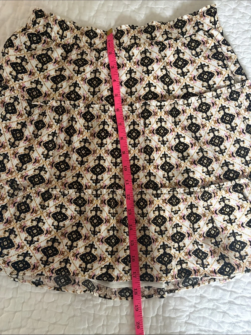 LOFT Women’s Lined Pull-On Tiered Mini Skirt, SZ S